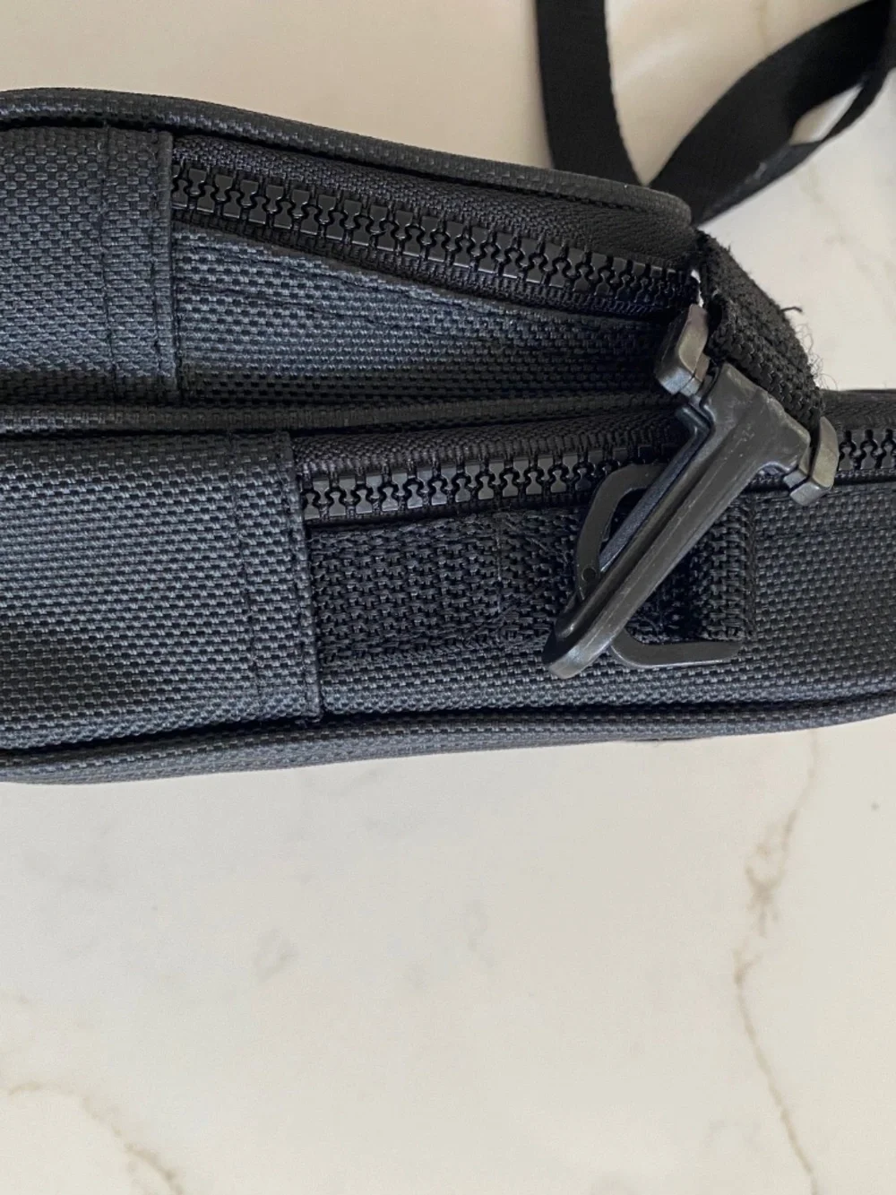Ambico Camera Black Bag, Two Zippered pockets, Adjustable Strap